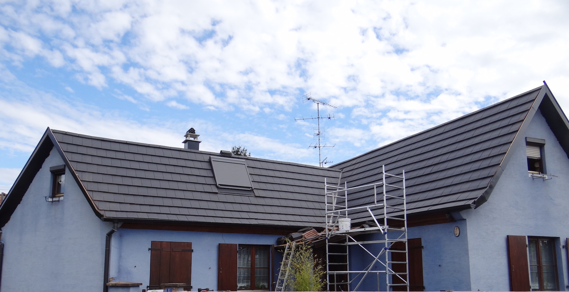Chantier de couverture Rénovation Habitat Alsace