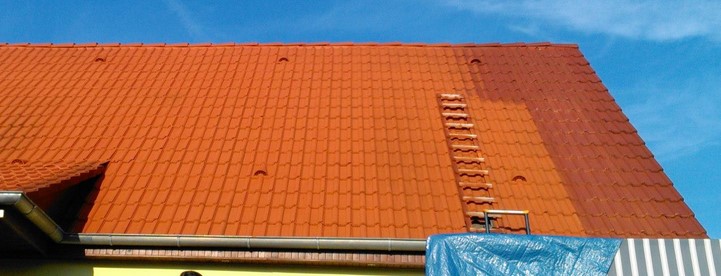 Hydrofugation de tuiles à Colmar par Rénovation Habitat Alsace
