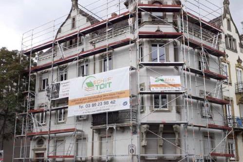 Échafaudage monté par RHA dans le Haut-Rhin – chantier 7