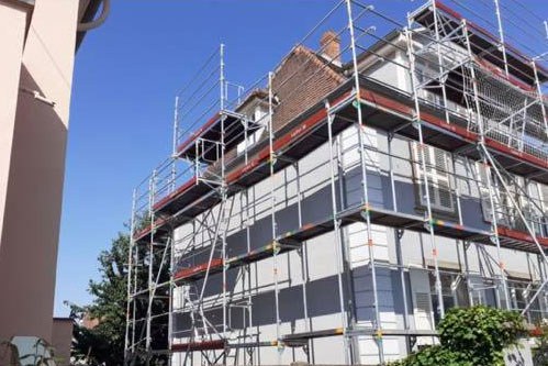 Échafaudage monté par RHA dans le Haut-Rhin – chantier 9