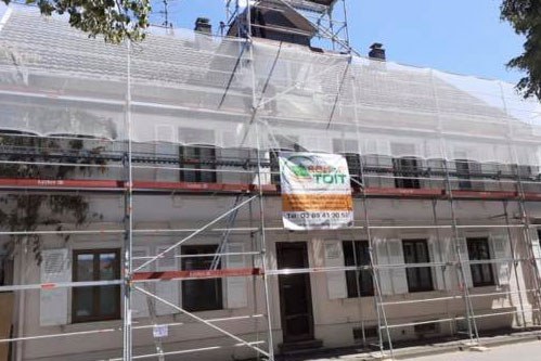 Échafaudage monté par RHA dans le Haut-Rhin – chantier 3