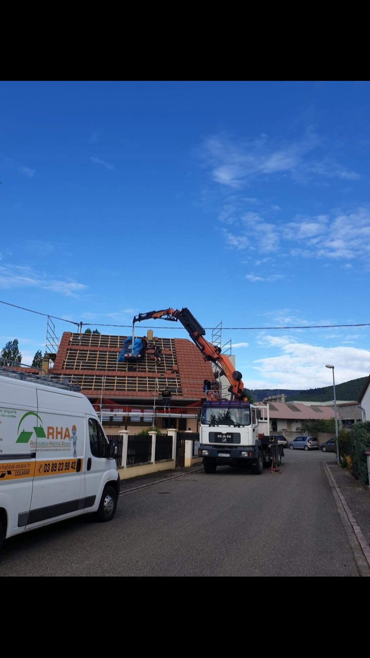 Couverture et toiture – réalisation Rénovation Habitat Alsace, Haut-Rhin (22)