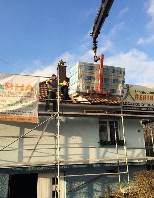 Isolation des combles – réalisation Rénovation Habitat Alsace, Haut-Rhin (2)